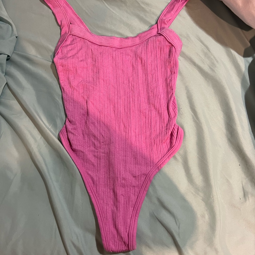 Pink bodysuit